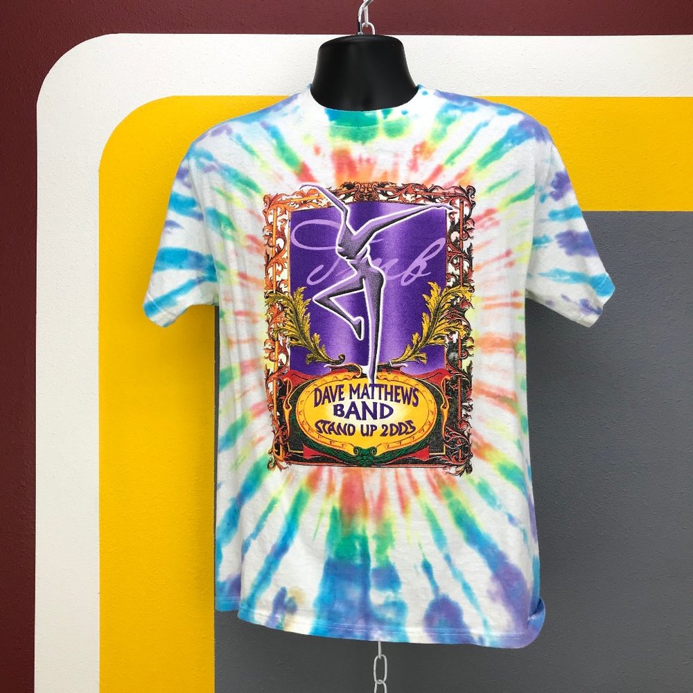 Dave Mathews Band Stand Up 2005 tie dye tour tee